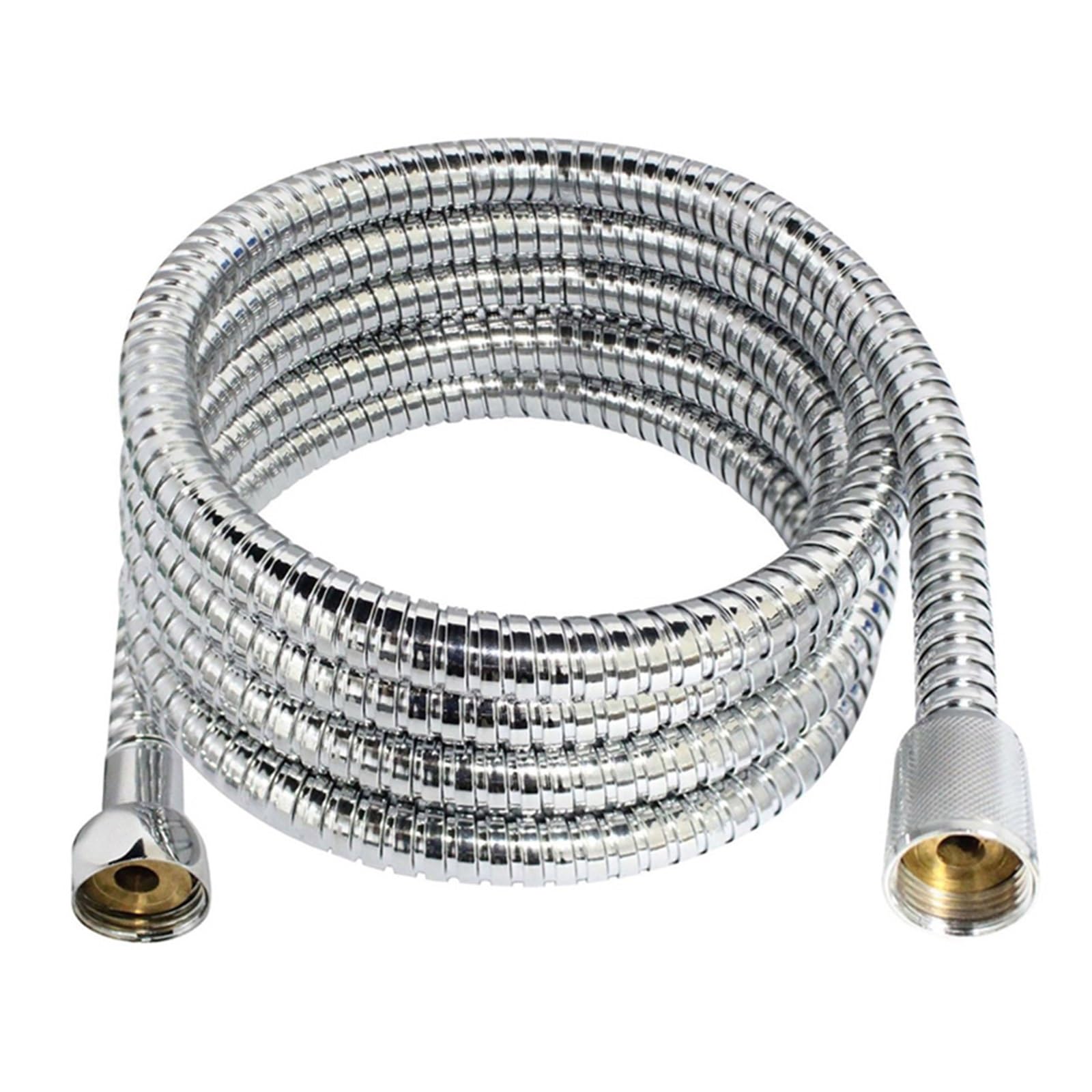 Manguera de ducha flexible de acero inoxidable Ch de 1,5 m, repuesto antitorsión para cabezales de ducha, ideal para baños modernos y fácil instalación