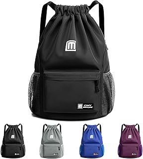 Drawstring Backpack Bags, Printed Drawstring Gym Bag for Men Women Girls Boys Adults, Large Drawstring Bags Waterproof Swimming Bag Draw String Bag for Shopping Yoga Sport Travel