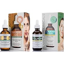 Advanced Clinicals Collagen Plumping Facial Serum + Turmeric Oil Blemish Facial Serum Set