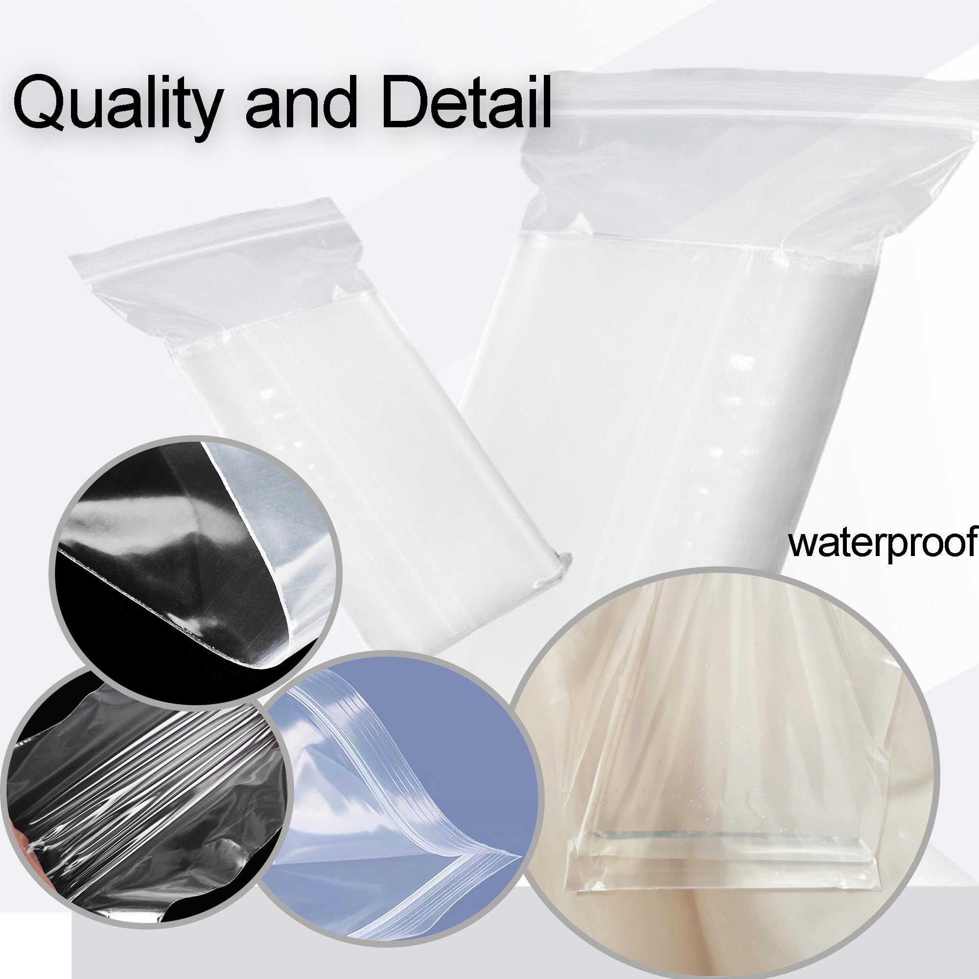 20 Pieces Waterproof Packing Bags for Travel Reusable Plastic Travel Bags Clothing Storage Bags Ziplock Bags Luggage Organizer Bags For Travel Clothes Toys Shoes Cosmetics Storage(5 sizes)