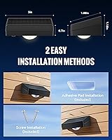 Vista 4 de Solar Fence Lights Outdoor, 3000/4500/6000K 3 Mode, Fence Lights Solar Powered for Outside Backyard, Railing, Step, Patio, Fence Post, Home