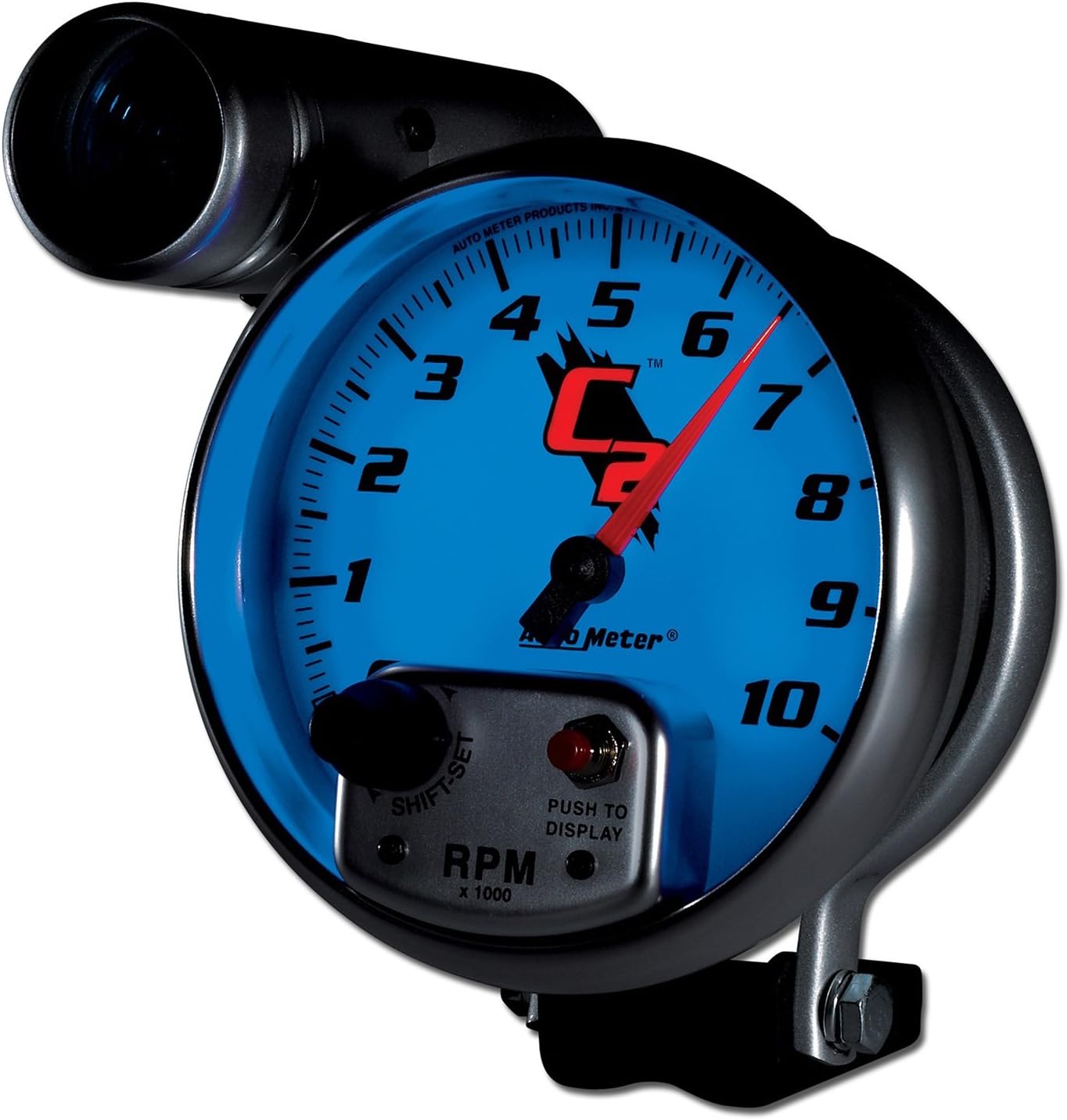 Auto Meter 7299 C2 Pedestal Mount Shift-Lite Tachometer Gauge