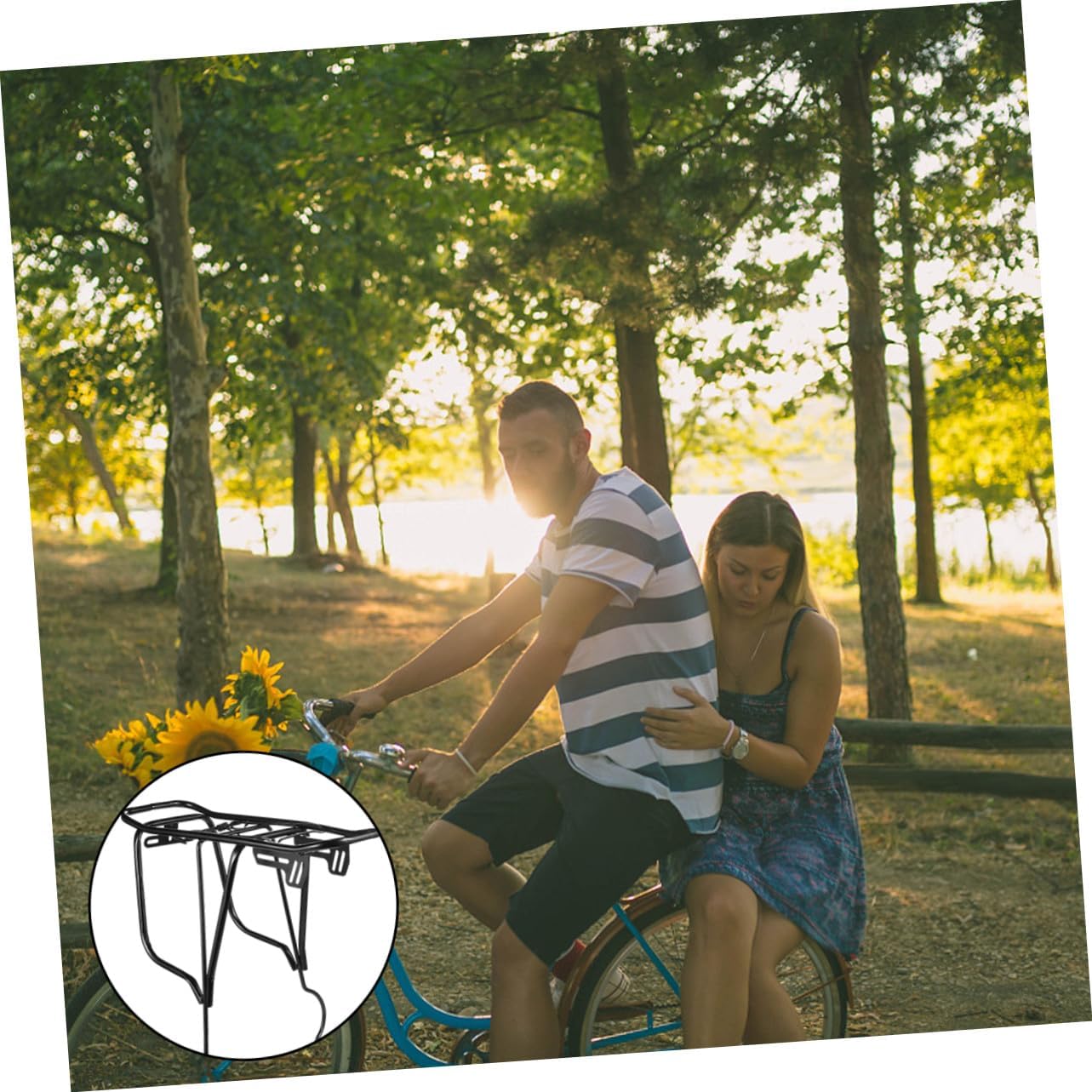 Quick Release Bike Cargo Rack Rear Luggage Carrier Rear Rack for Mountain Road Folding Bikes with Strong Load Capacity and Fit for Disc Brake and Brake Models