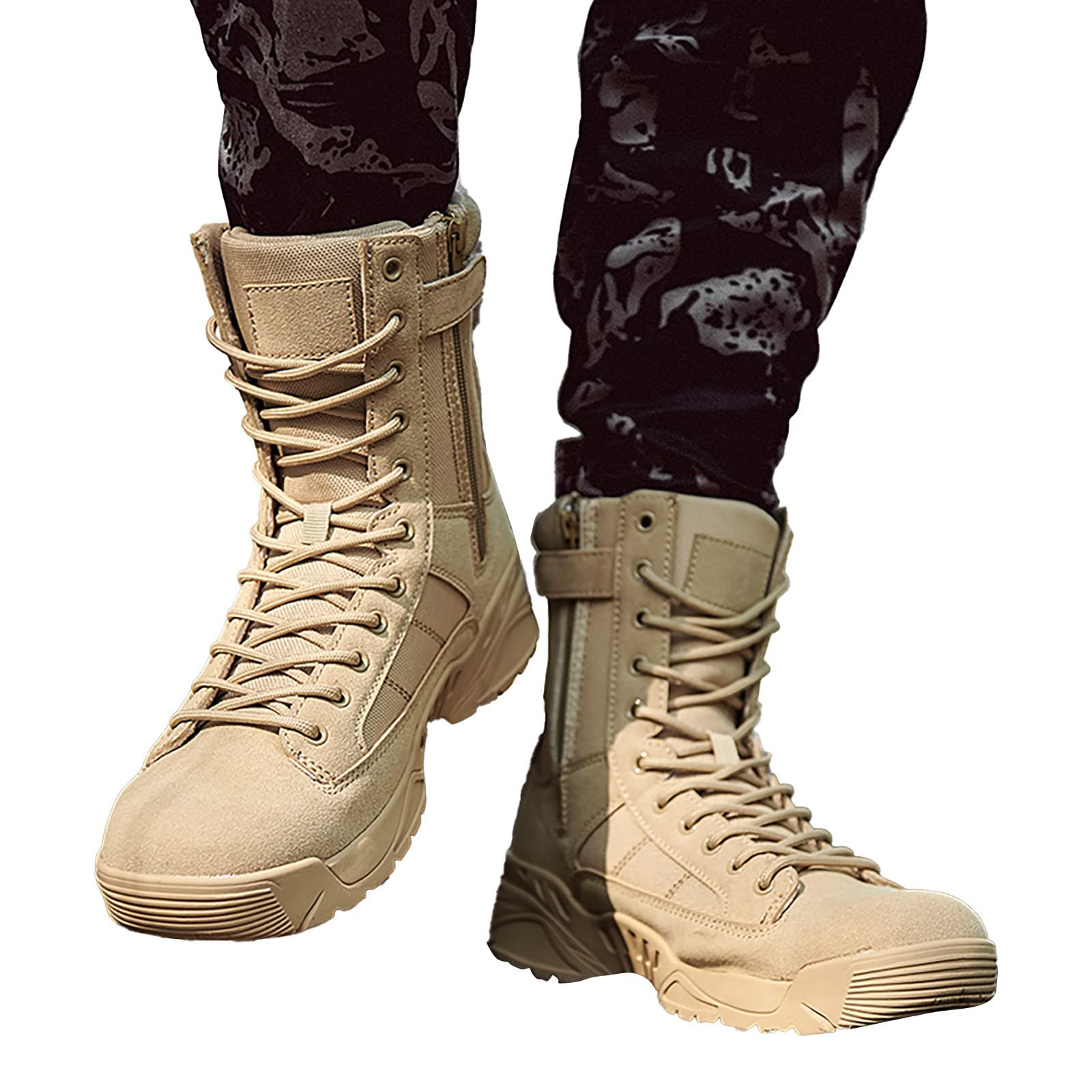 Inverno Outdoor Lace Up High-Top Scarpe Per Gli Uomini Spessa Fondo Moto