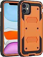 Vista 26 de Funda para iPhone 11, con protector de pantalla integrado, protección resistente contra caídas, cuerpo completo, a prueba de golpes, a prueba