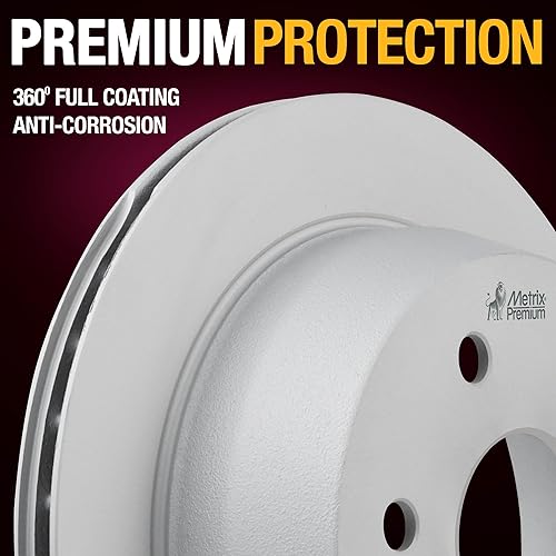 Miniatura 7 de Hecho en Europa-Metrix - Rotor de freno trasero ventilado, 2 piezas, compatible con Chevrolet Astro, Avalanche 1500, Silverado 1500, 1500 Classic,