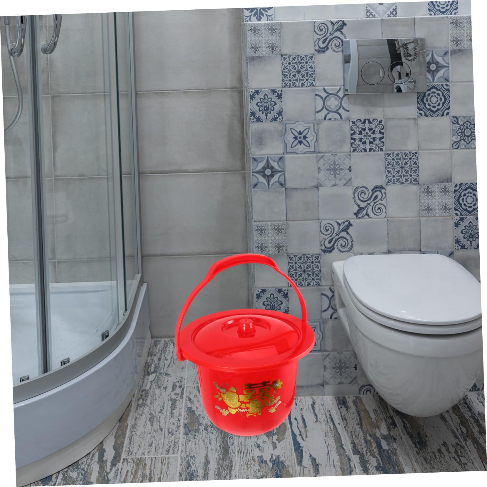 Beaupretty Orinal Resistente de Plástico con Tapa y Asa Conveniente Portátil y Varios estilos para Mujeres, Niños y Personas Mayores, Adecuado para Viajes y Actividades al Aire Libre