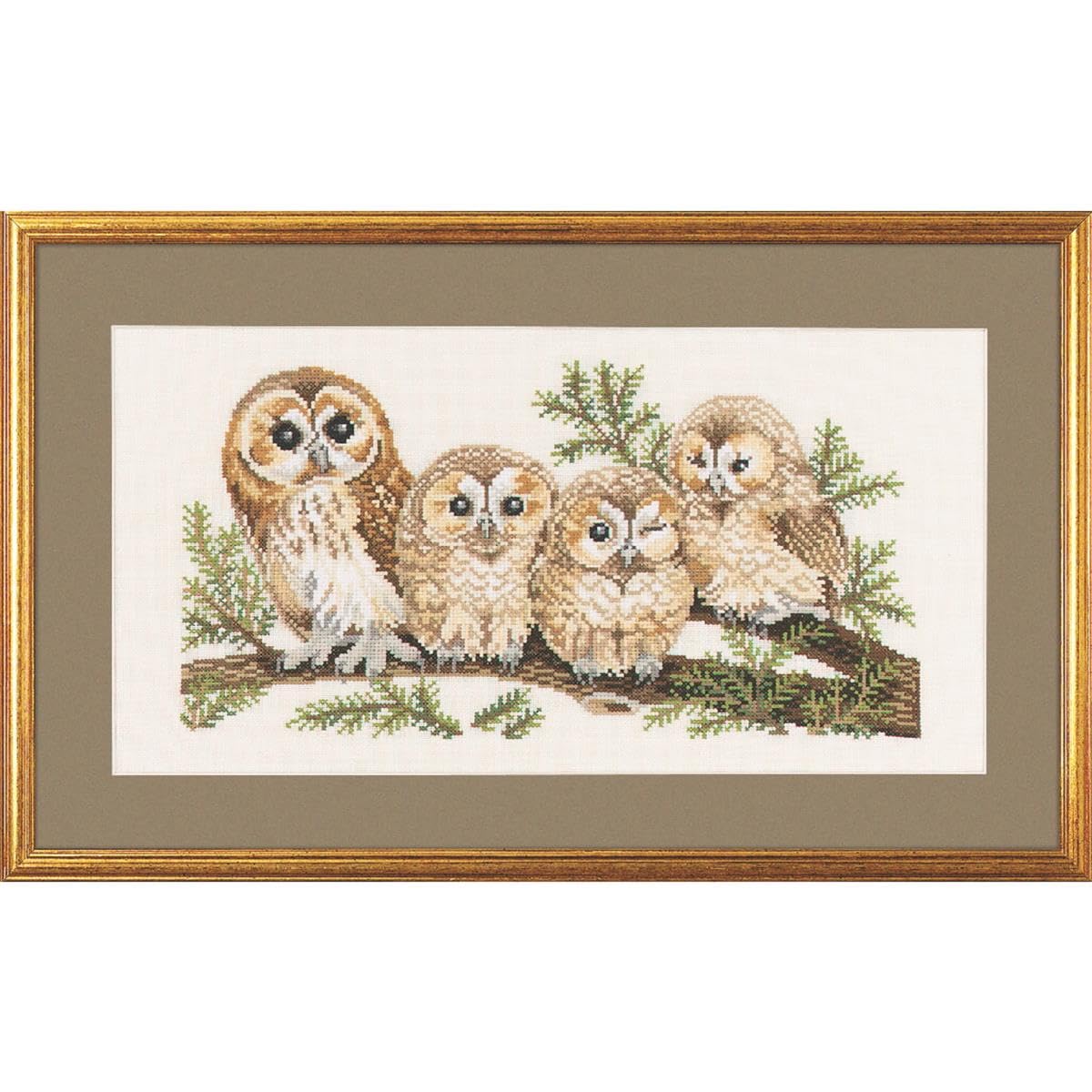 Eva Rosenstand Counted Cross Stitch Kit of 4 Owls