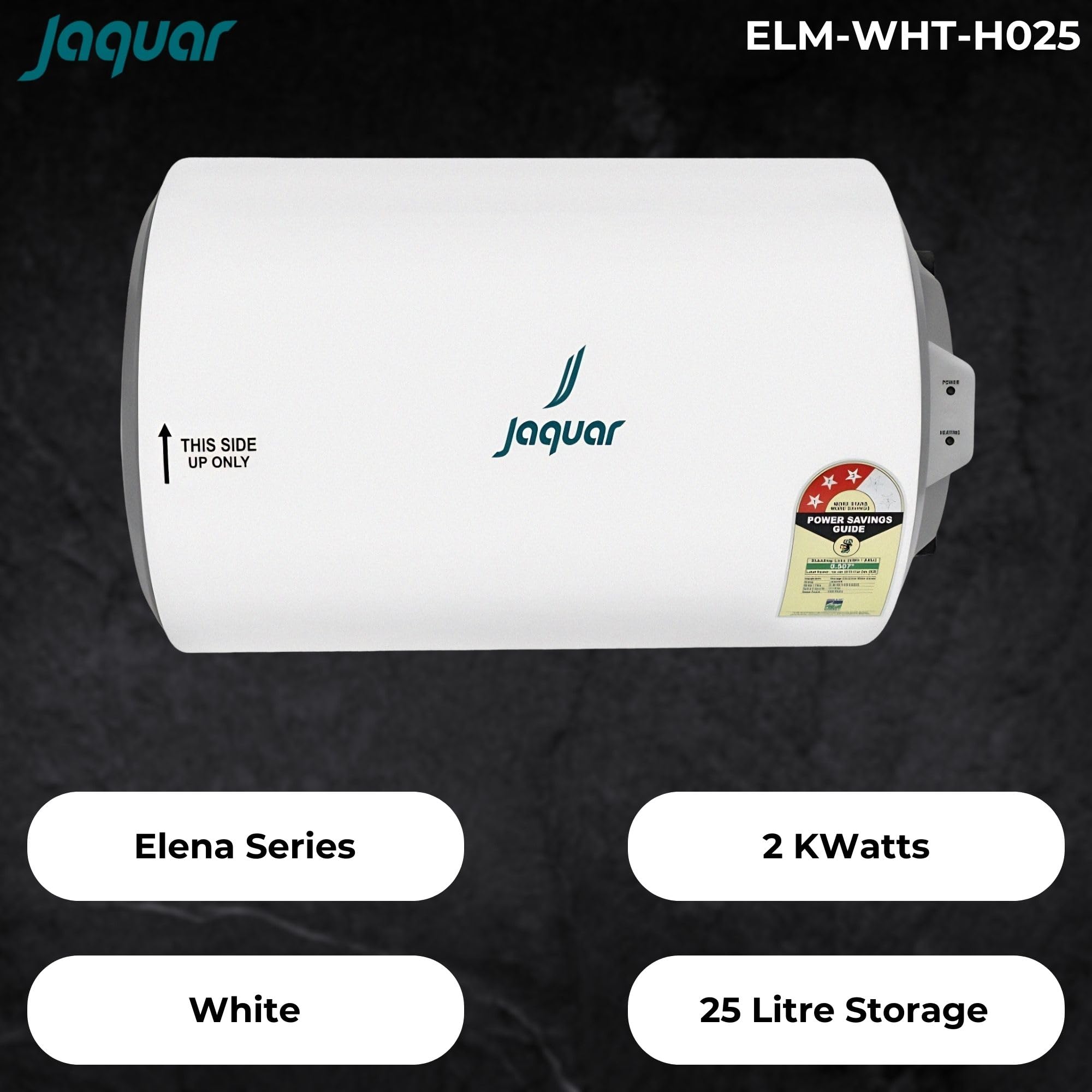 Buy Jaquar Elena Horizontal Storage Water Heater, White (25 L) Online at  Low Prices in India - Amazon.in