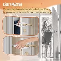 Vista 5 de TGIOW Pestillo de Puerta para Gato, 2 Piezas Tope de Puerta de Gato Pestillo de Puerta para Mascotas para Mantener al Perro Fuera de la Caja