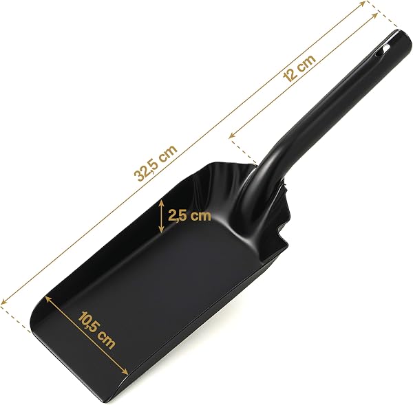 MGE - Pala Metálica para Chimenea y Barbacoa - Hierro Esmaltado - 2