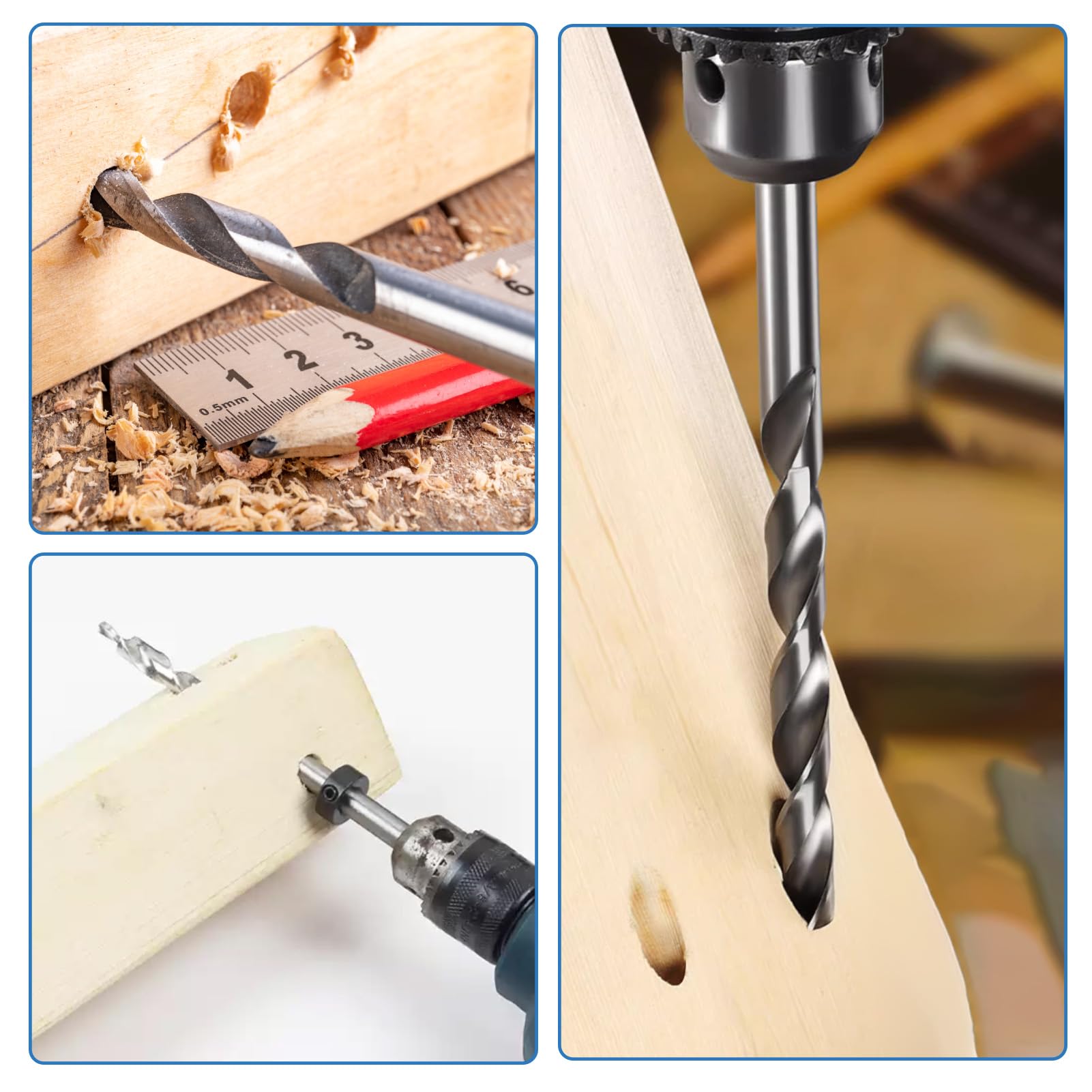 2 Pcs 9.5mm Pocket Hole Drill Bits - Image 2