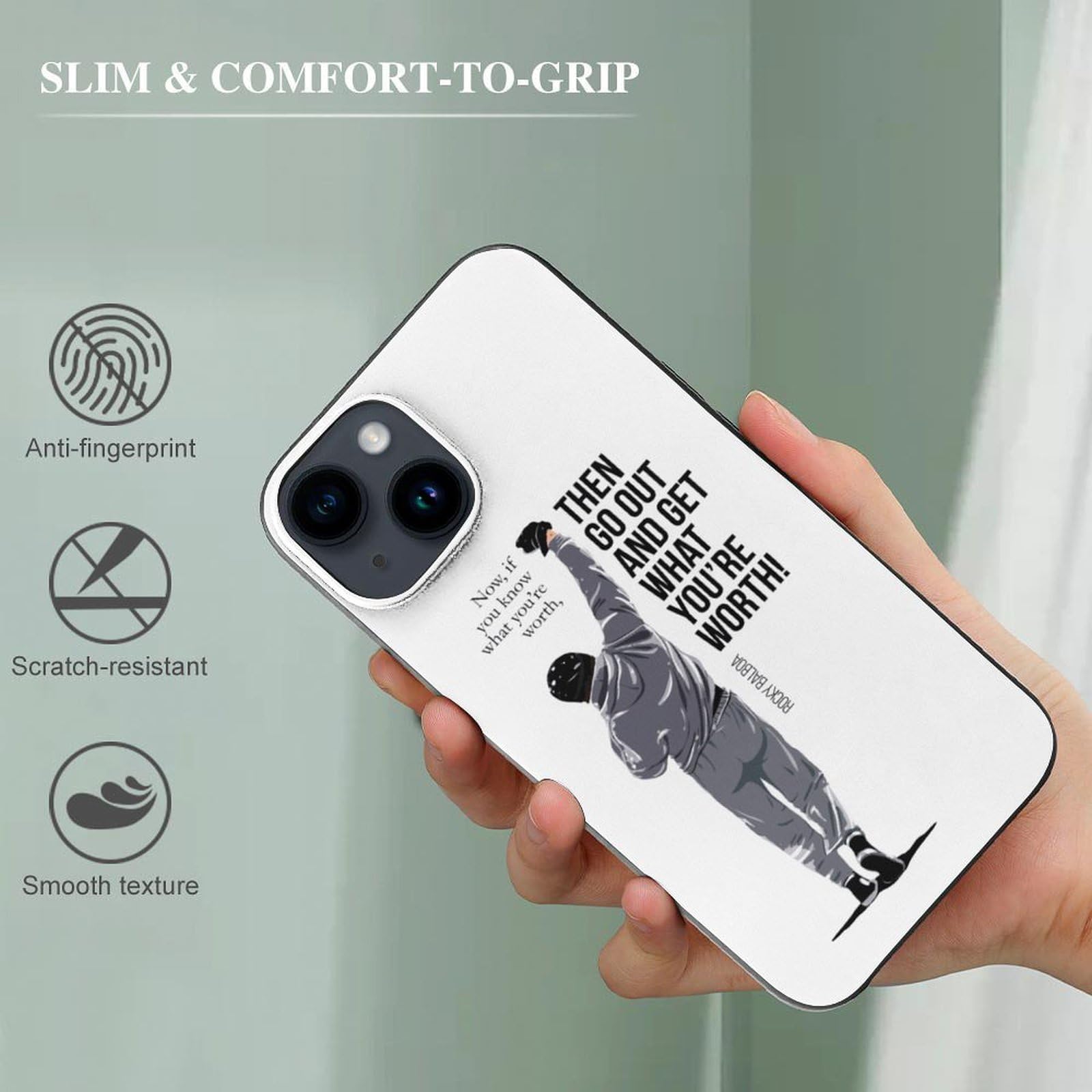 Amazon.co.jp: iPhone14 ケース ロッキー 映画 アイフォン14 用