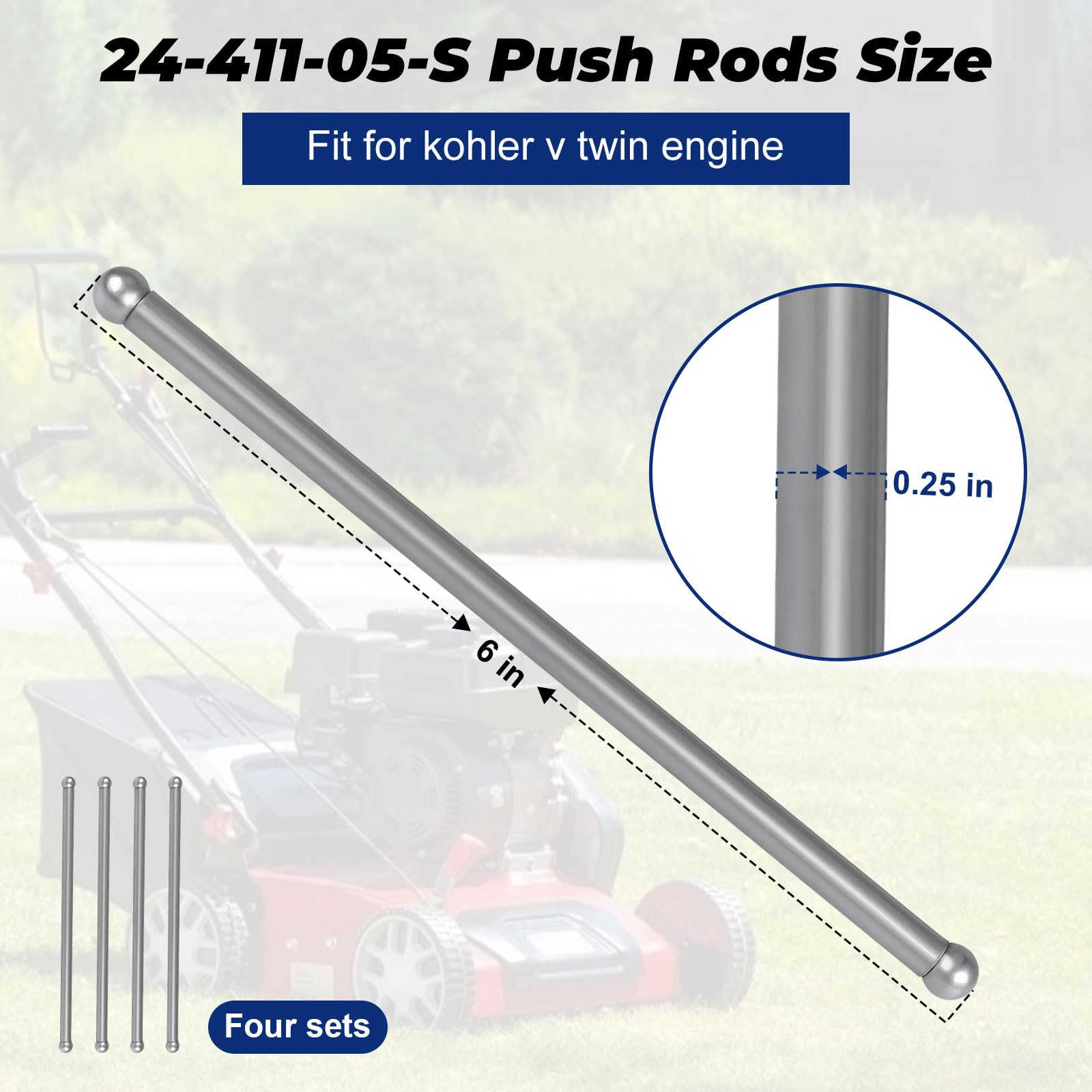 Kohler 4 Pack Genuine 24 411 05 S Push Rod Fits Specific Com - View #4