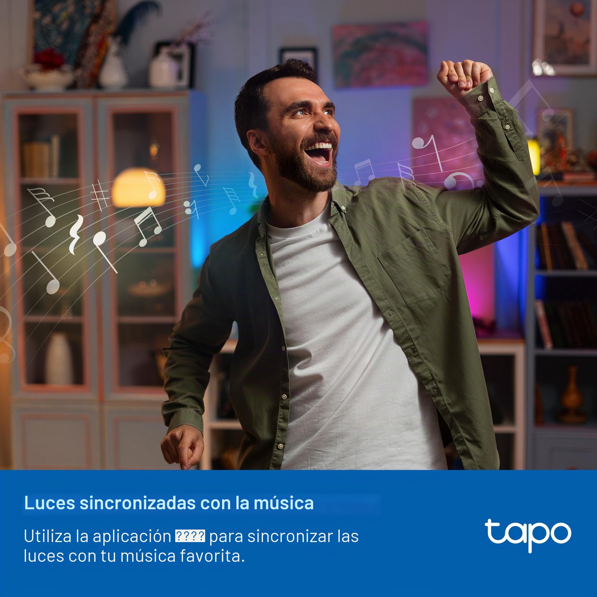 Tapo Bombilla conectada WiFi, Bombilla LED E14 Multicolor 2500K-6500K, regulable 40W 470Lm, funciona con Alexa, control de voz, ahorro de energía, L430C.