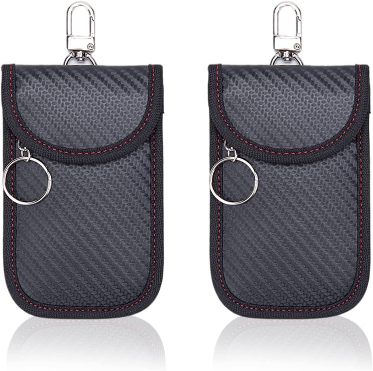 2 Pack Car Key Signal Blocking Pouch, Mini Pouch for Car Keys, Keyless Entry Car Key Safe Protector, RFID Anti-Theft Signal Blocker Bag for Car Security