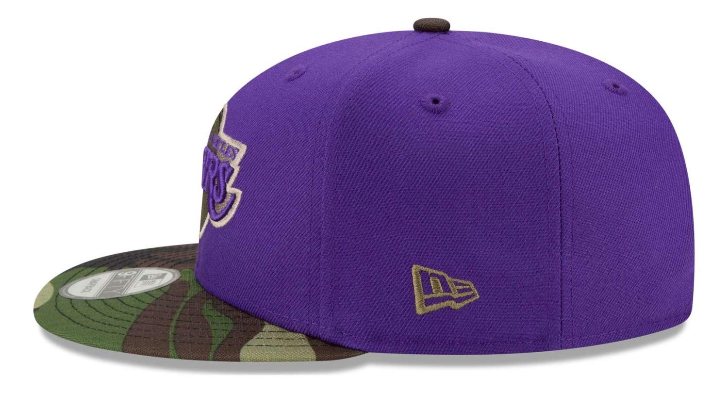 New Era, Cappellino con visiera NBA Los Angeles Lakers All Star Game Camo 9Fifty, viola