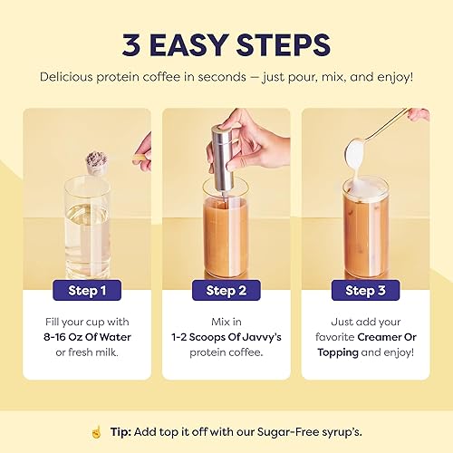 Miniatura 7 de Café Helado con Proteína Original - Proteína de Suero Premium y Cafés Helados Instantáneos - 100% Natural de Elaboración en Frío - Cero Sabores