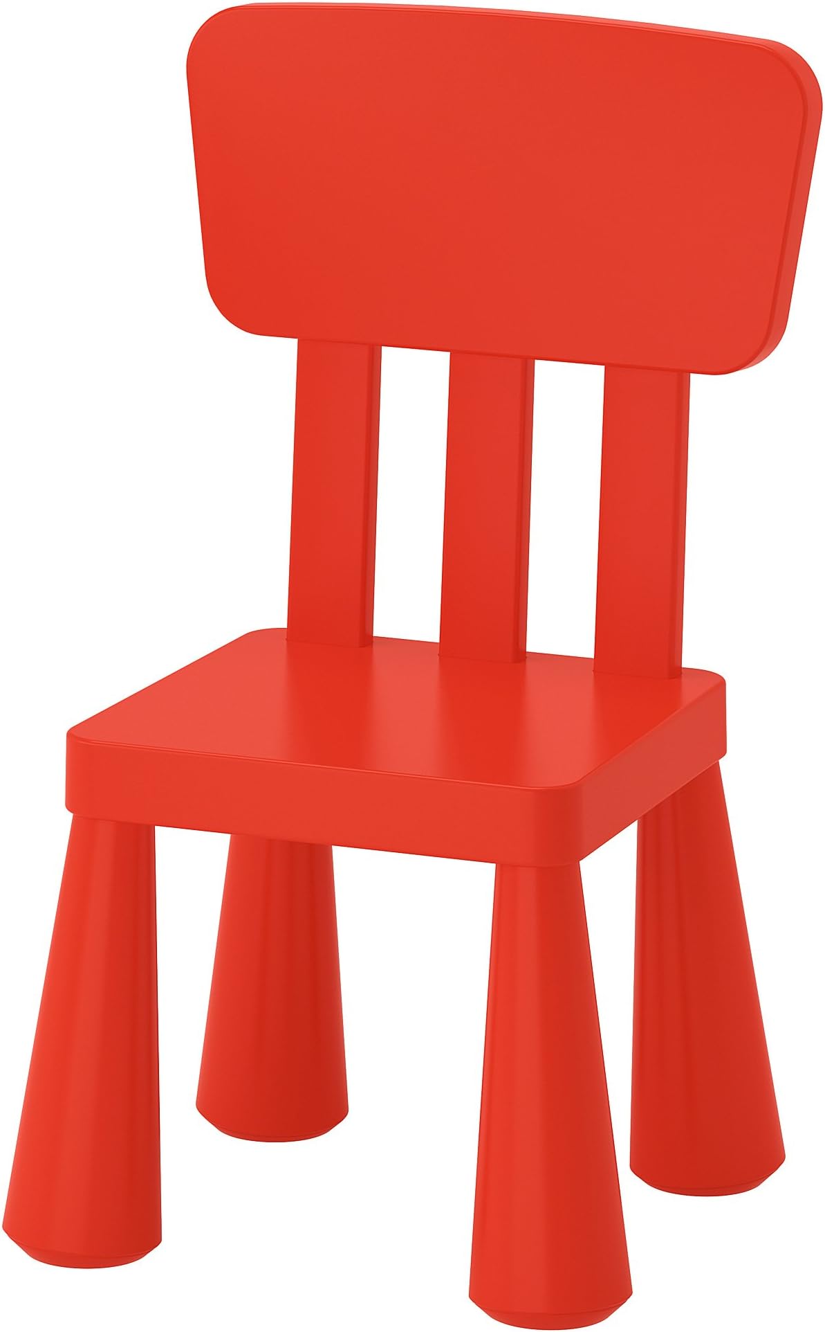 Ikea Mammut Kids Indoor/Outdoor Children's Chair, Red Color - 1 Pack