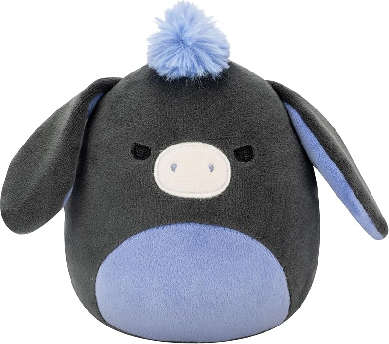 Squishmallows Original 5in Don The Charcoal Donkey – Official Jazwares Plush (Little)
