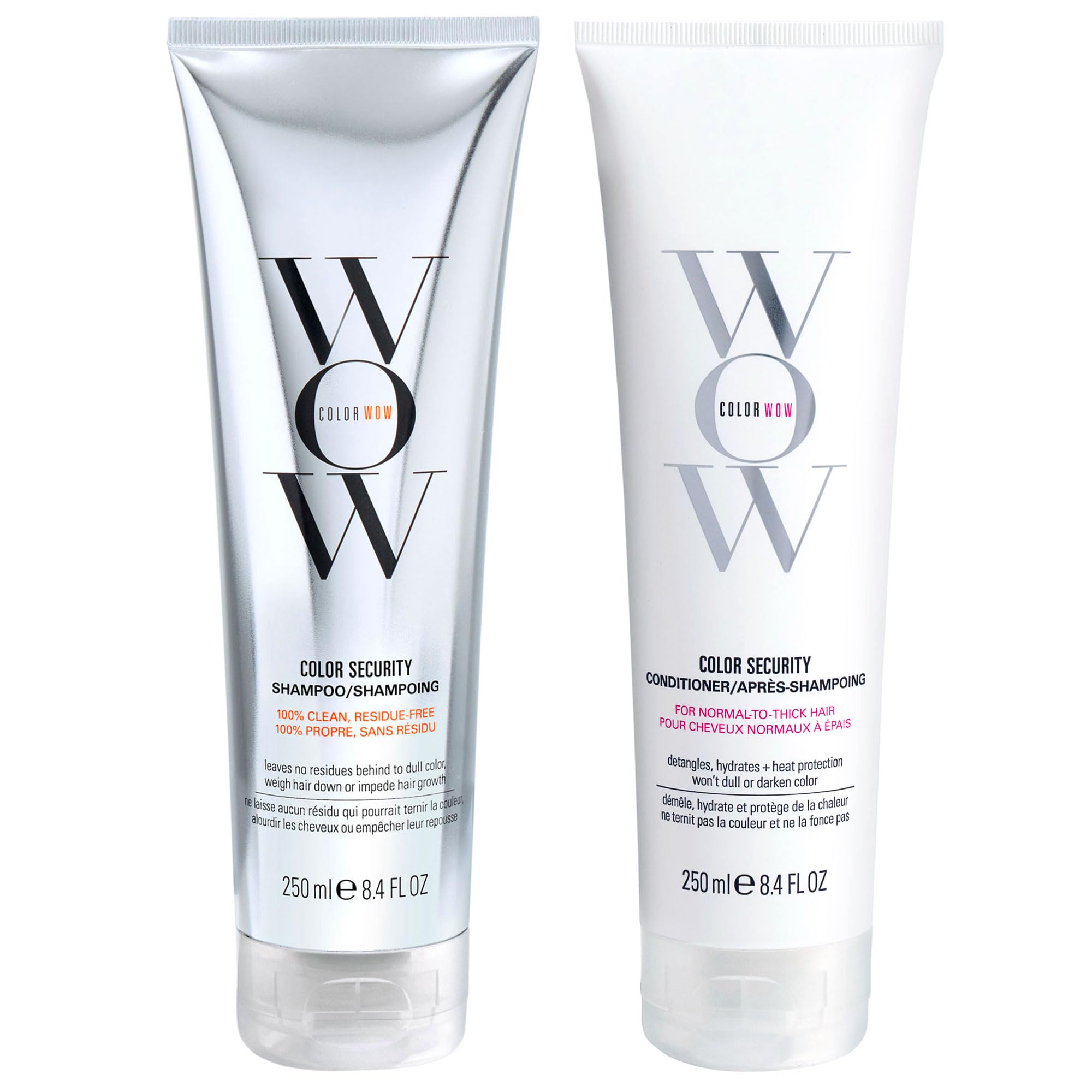 COLOR WOW Color Security Shampoo & Conditioner Duo Set – for Normal to Thick Hair | Cruelty-Free, Vegan | Achieve Super Glossy, Hydrated Hair