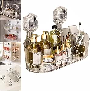 Knowlife Badezimmer Organizer Mit Saugnapf - Ohne Bohren Ablage über Wasserhahn