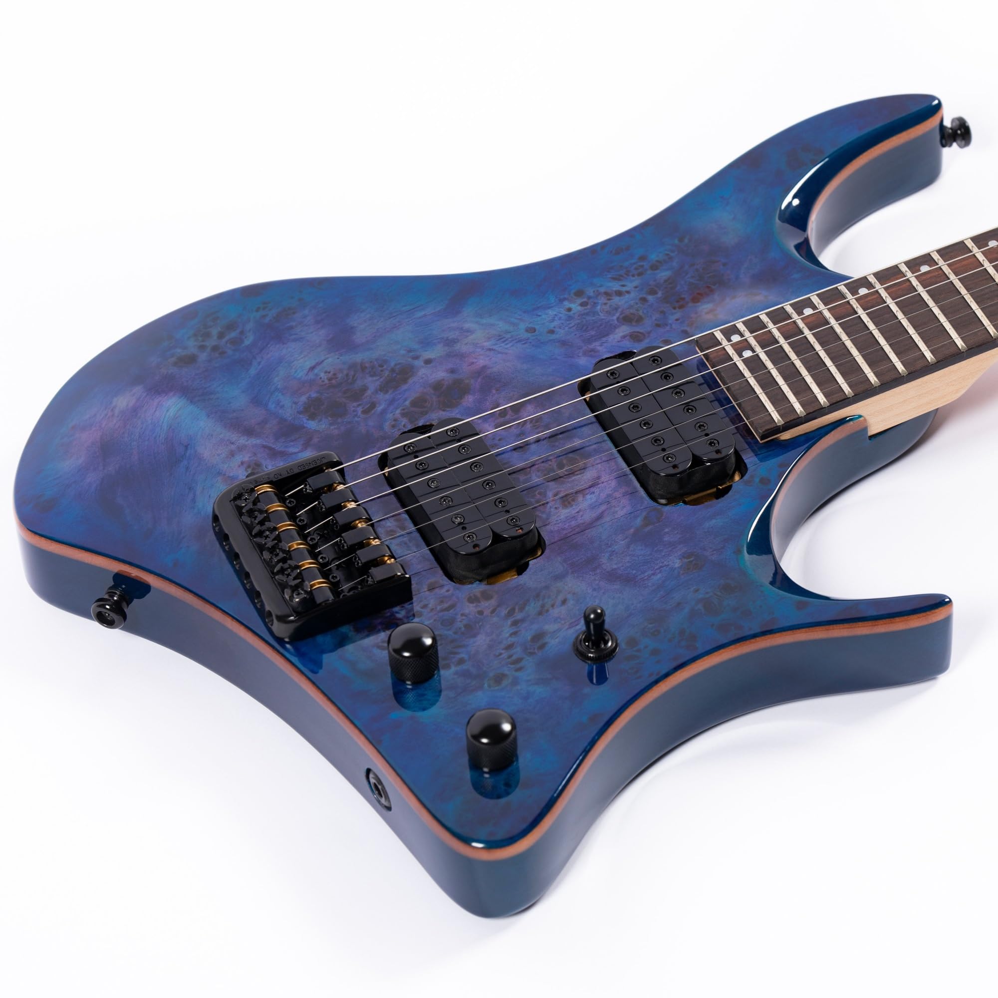 Standard Gitara Elektryczna Bezgłowy Przetwornik Humbucker Do Gitary Elektrycznej Jazzowej Odpowiedni Dla Początkujących I Dorosłych Ćwiczących Grę(Blue)