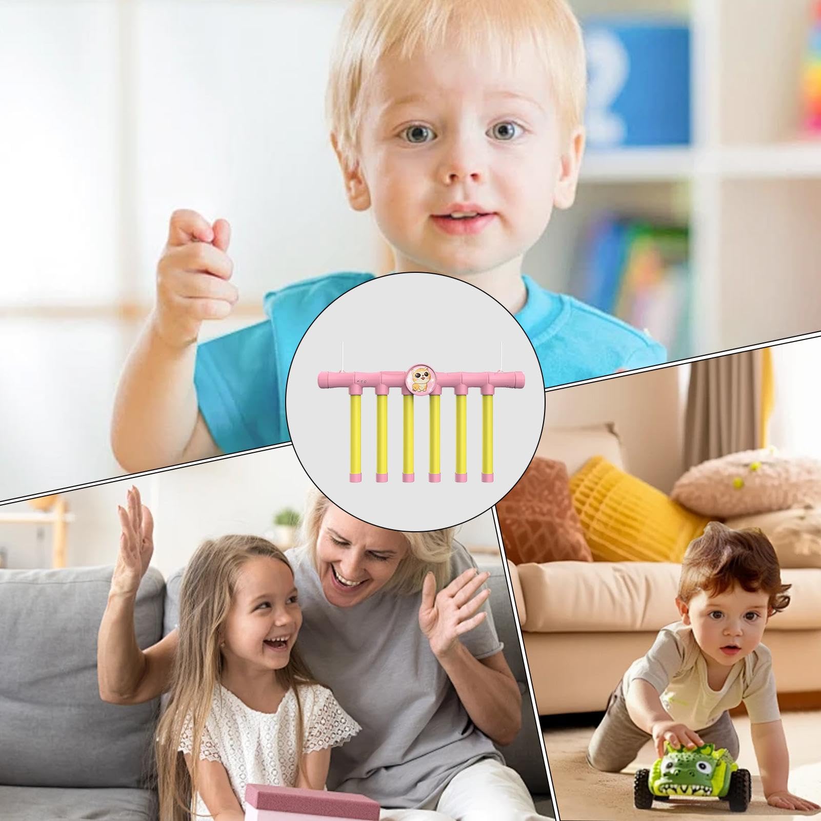 Jeu De Réflexes 'Attrape Les Bâtons' - 38.5x21.5cm - En ABS - Pour Enfants Et Famille - Développe Coordination Et Rapidité