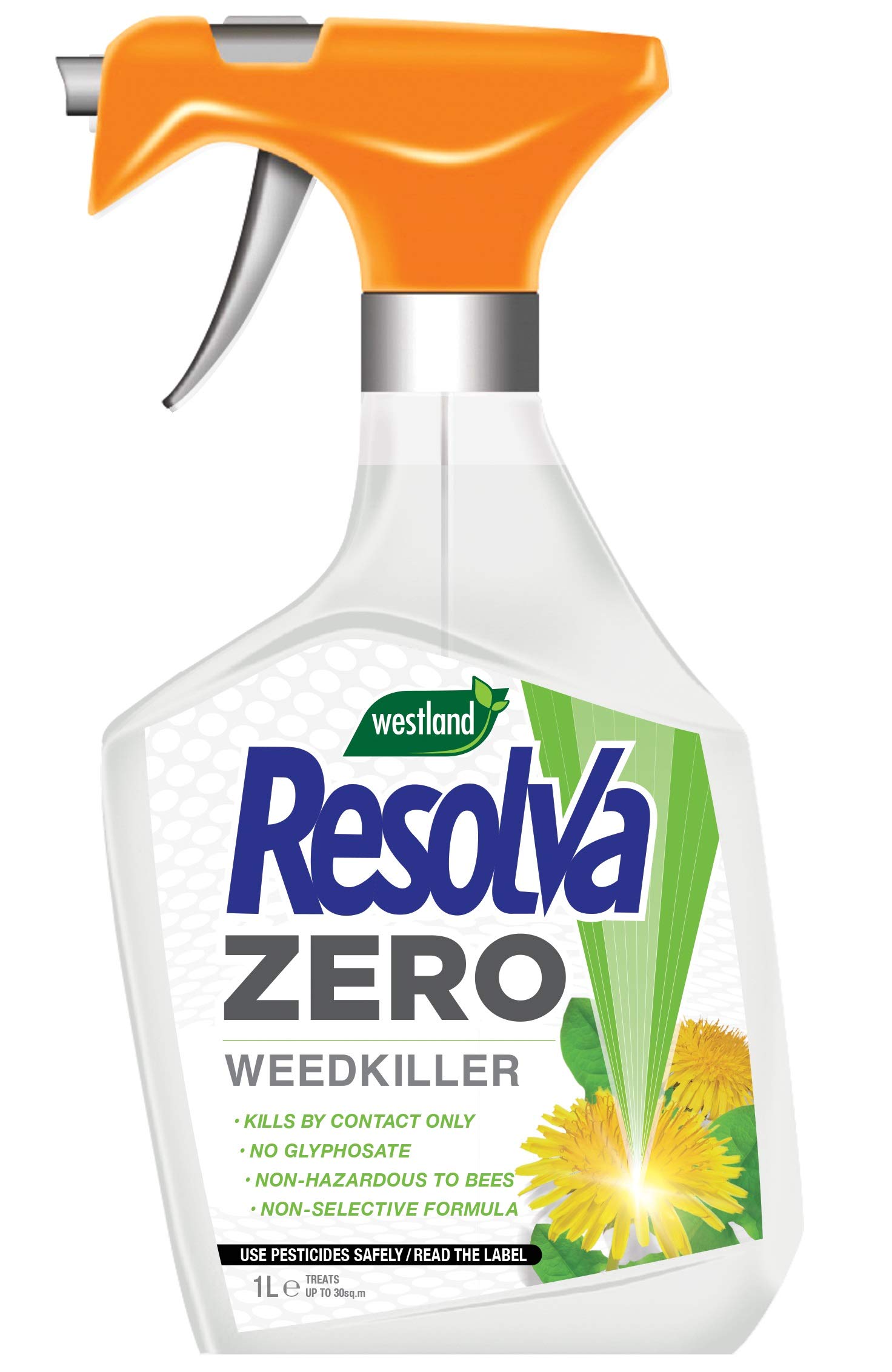Resolva 20300355 Zero (Non-Glyphosate) Weedkiller Ready To Use, 1L