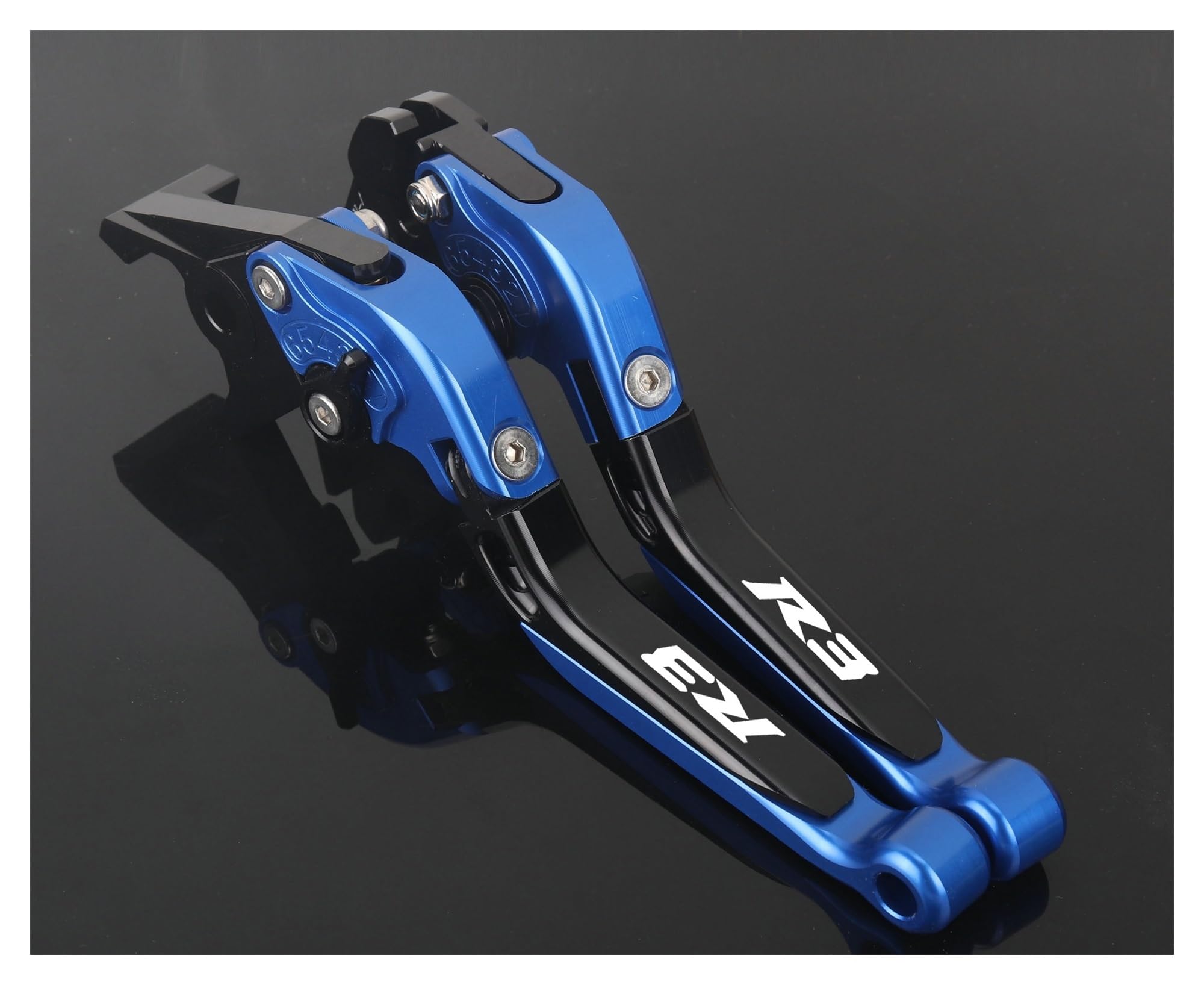Lijiurger Blue-Black Motorcycle Clutch Lever For Yzf-R3 Yzfr3 R3 2015-2024 Motorcycle Master Brake Lever Clutch Set Adjustable Folding Handle Guard Levers