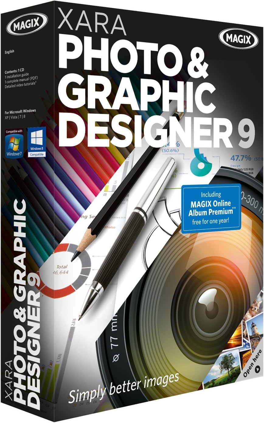 Xara Photo and Graphic Designer 9 (PC) Amazon.co.uk Software