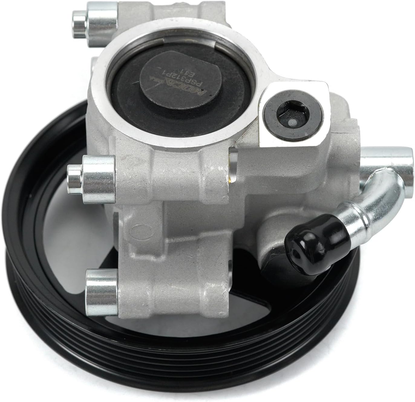 MOCA 20-312P1 Power Steering Pump with Pulley Fit 2005-2008 for Ford F-150 4.6L 5.4L, 2004-2007 Lobo 5.4L, 2003-2006 for Ford Expedition 5.4L, 2006-2008 for Lincoln Mark LT, 2003-2005 Navigator 5.4L