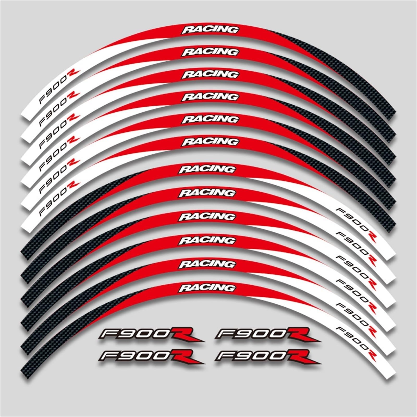 Motorcycle Tire Waterproof Wheel Stickers for BMW F900R F900 R F900r Reflective Stripe Decals Decorative(Color6)