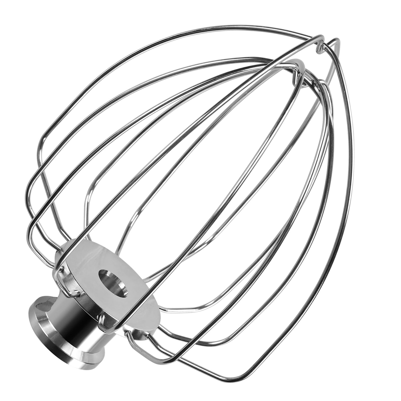 K45WW 6-Wire Whip for KitchenAid 4.5-5 Quart Tilt-Head Stand Mixers Artisan Series & Classic Series by MMOBIEL - Stainless Steel Attachment Egg Cream Stirrer - Cakes Mayonnaise Whisk - Dishwasher Safe โ image 1