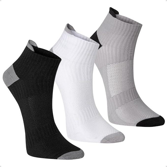 Kit 3 Pares Meia Performance Poliamida Unissex Cano Curto Soquete Esportiva Corrida