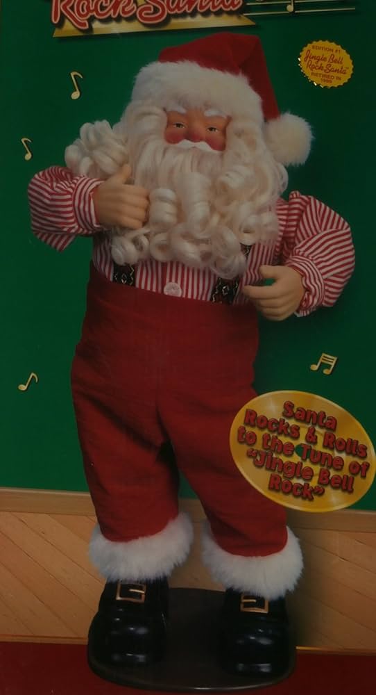 Amazon.com: Retired in 1999 Jingle Bell Rock Santa with