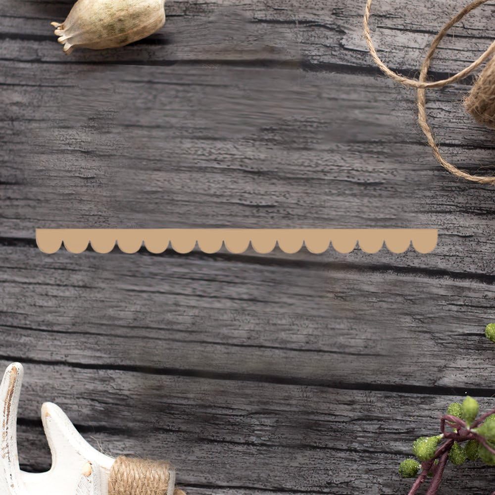 UFunhome 24Pack of 24 Inch Unfinished Wooden Scalloped Moulding Trim