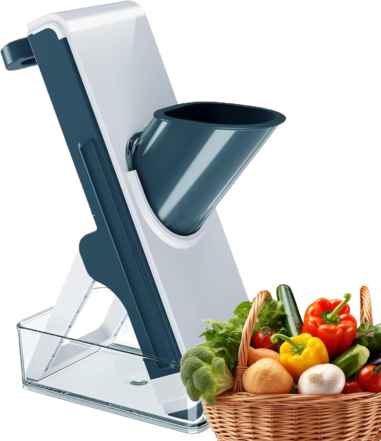 AAR-ALL Super Benriner Mandoline Slicer Vegetable Cutter and Ninja Chop Onion Slicer,cucumber slicer, Multifunctional Cooking Gadget for Meat and Potato - Grey, potatoes slicer, potato chopper,