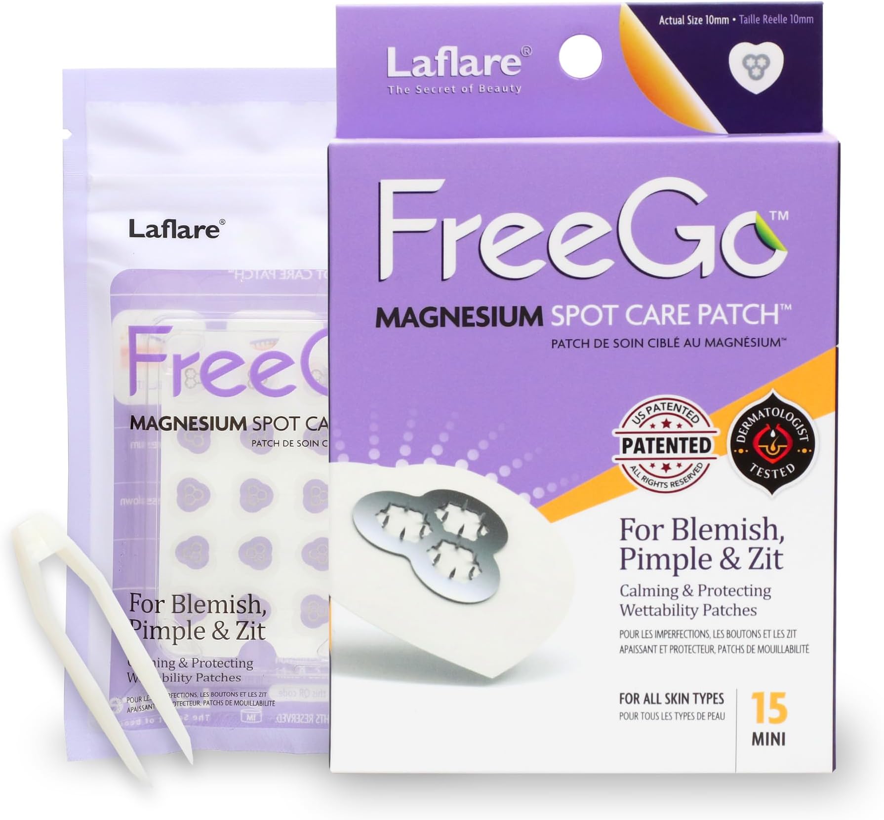 Magnesium Blemish Microdarts | Pimple Patch | Fast-Acting | Quick Calming | 99.9% Pure Magnesium | Madecassic Acid | Tea Tree | Eucalyptus Leaf | Hydrocolloid Spot Care Patch