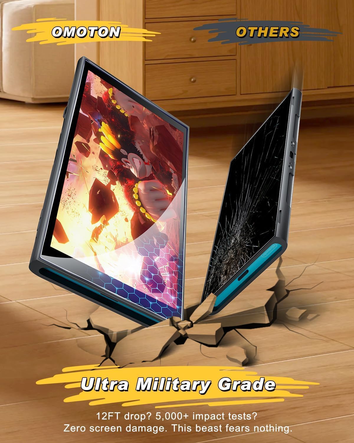 OMOTON 2-Pack Screen Protector for Nintendo Switch 2 [2025 Upgrade] with Easy-Fit Alignment Tray, 9H Hardness Accessories, Bubble-Free, Ultra HD Clear & Anti-Scratch, Case & Dock Friendly - Image 4