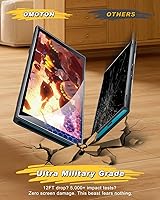 Vista 4 de OMOTON Paquete de 2 protectores de pantalla para Nintendo Switch 2 [actualización 2025] con bandeja de alineación de fácil ajuste, accesorios