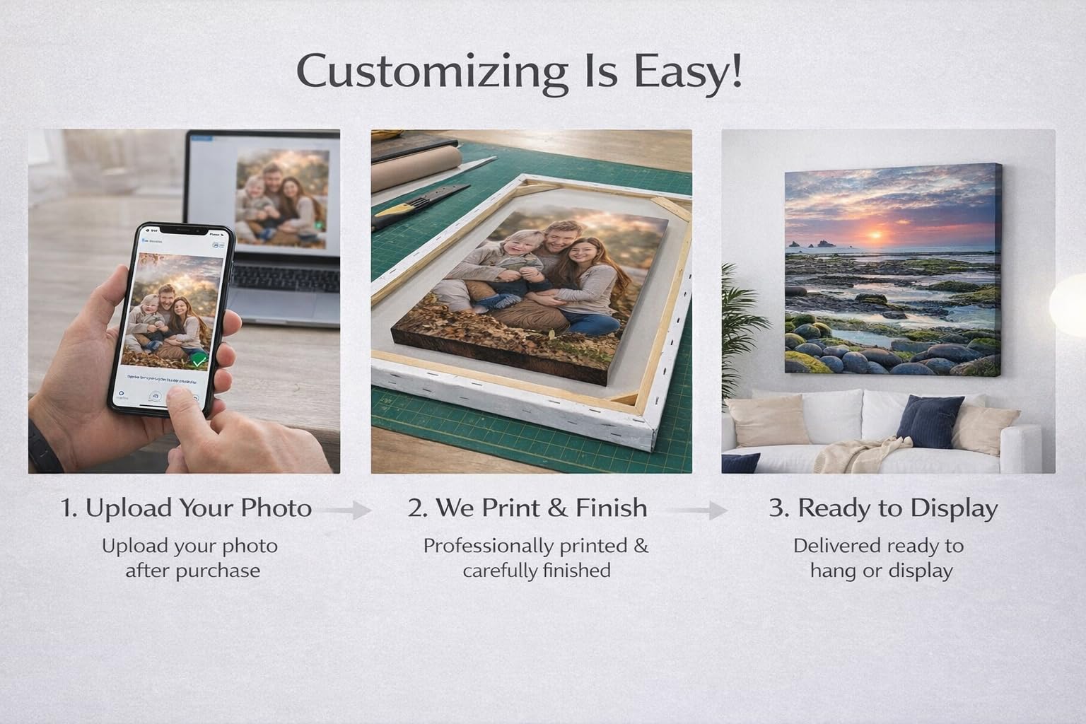 Amazon.com: ZXDZSM Personalized Custom Canvas Poster(Unframe,24