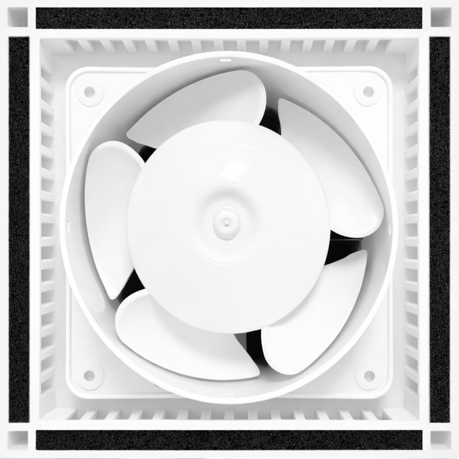 MKK Wentylator do pomieszczeń mieszkalnych, Ø 110 mm, wymienny filtr łazienkowy, wentylator wyciągowy, do łazienki, WC, kuchni, montaż ścienny (biały, Ø 110 mm, standardowy – turbo)