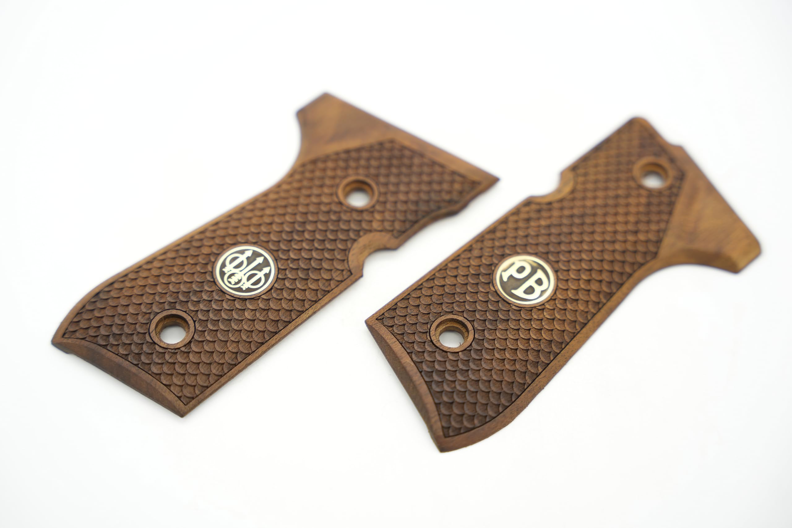 Puños de madera de nogal de marca Deep Grips compatibles con Beretta 92FS, 92A1, 92G, 92D, 96, M9