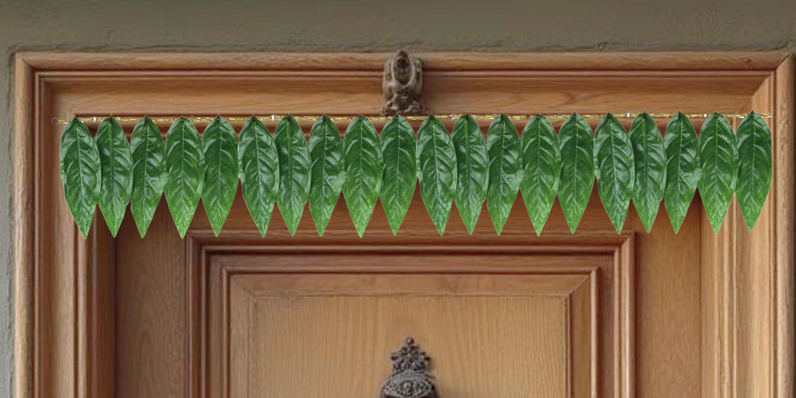 Mango Leaf Toran - Traditional Door Decor -1