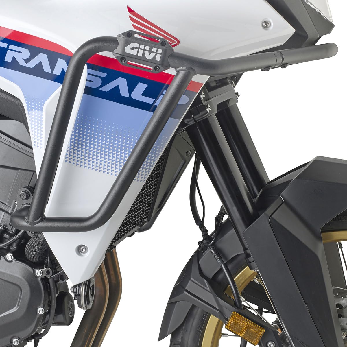 GIVI TNH1201 Paramotore Tubolare 25 mm Nero Zona Alta, Compatibile con Honda XL750 Transalp 2023