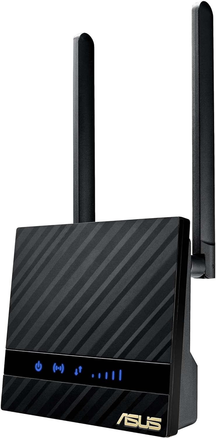 ASUS 4G-N16, Modem Router 4G+ LTE, Velocità Internet Fino a 150Mbps, Connessione WiFi Ultraveloce, 3G e 4G, Porta Ethernet, configurazione semplice, slot SIM 4G-N16 150 Mbps - Immagine 1