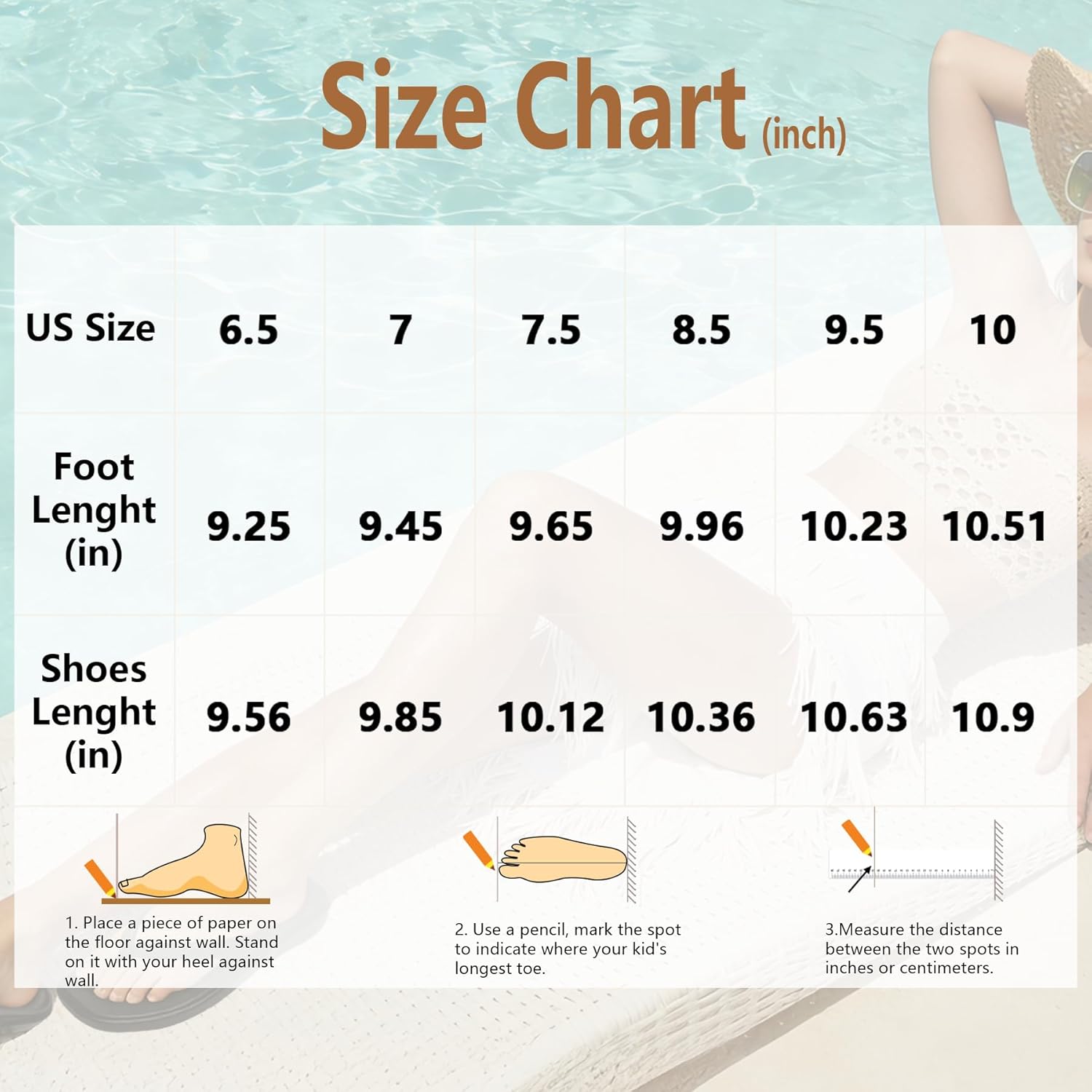 Flip Flops for Women with Arch Support - Square Toe Thong Sandals Comfortable Lightweight Summer Beach Walking Sandals - Image 7
