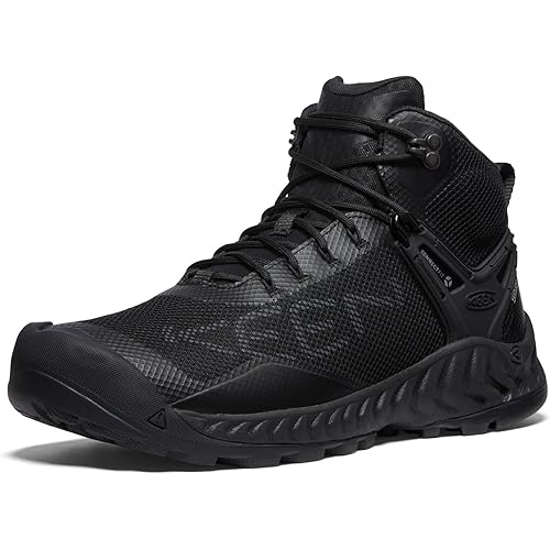 KEEN mens Nxis Evo Mid Height Waterproof Fast Packing
