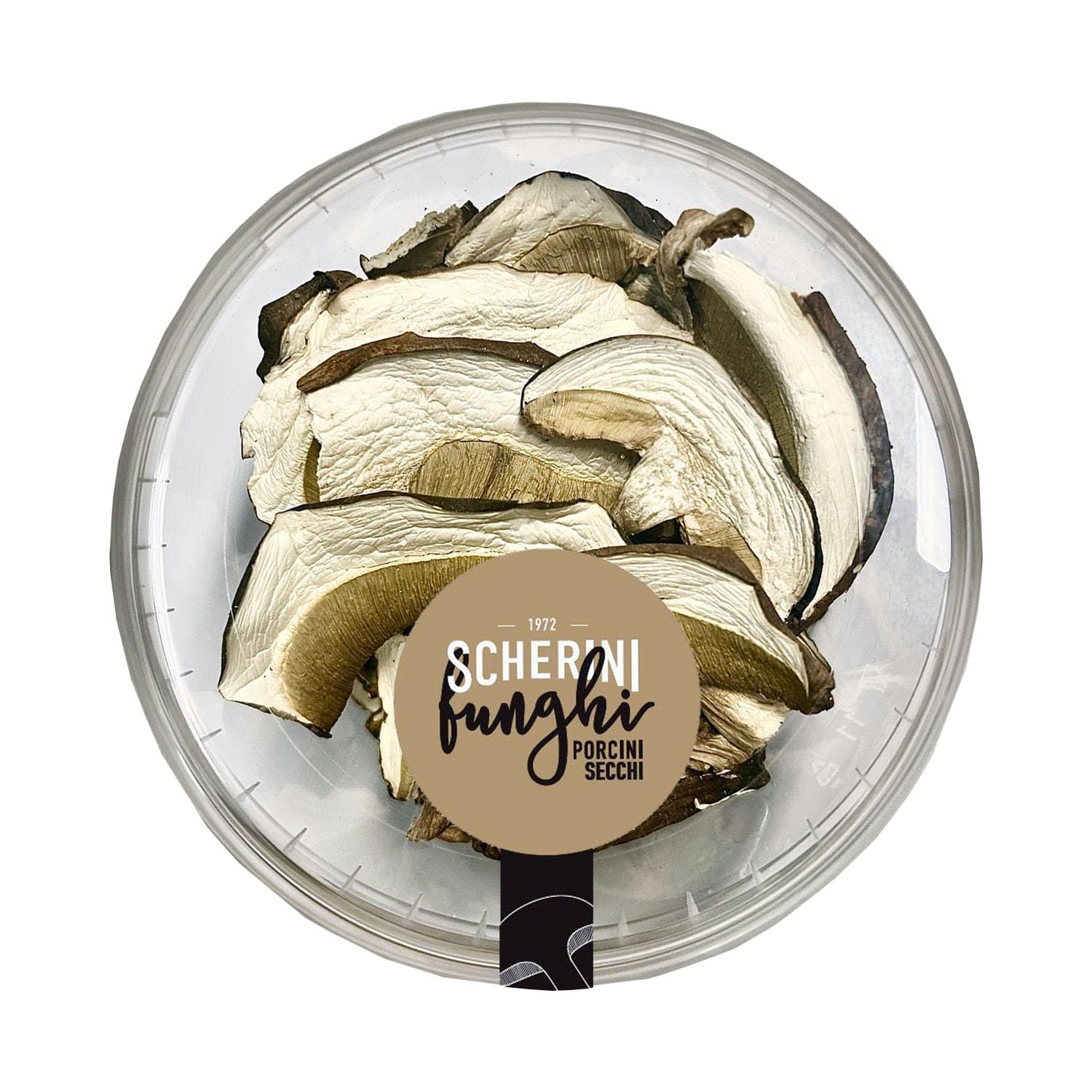 Scherini Valtellina - Funghi Porcini secchi SPECIALI, 30g in barattolo salva freschezza, richiudibile